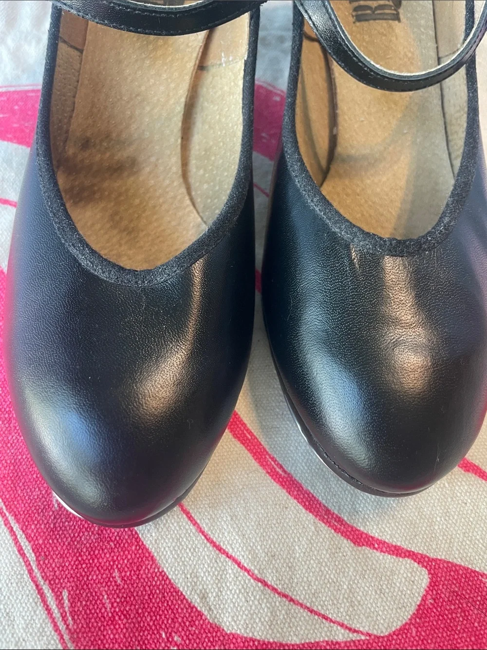 Tap Shoes Black with Ankle Strap made in Australia